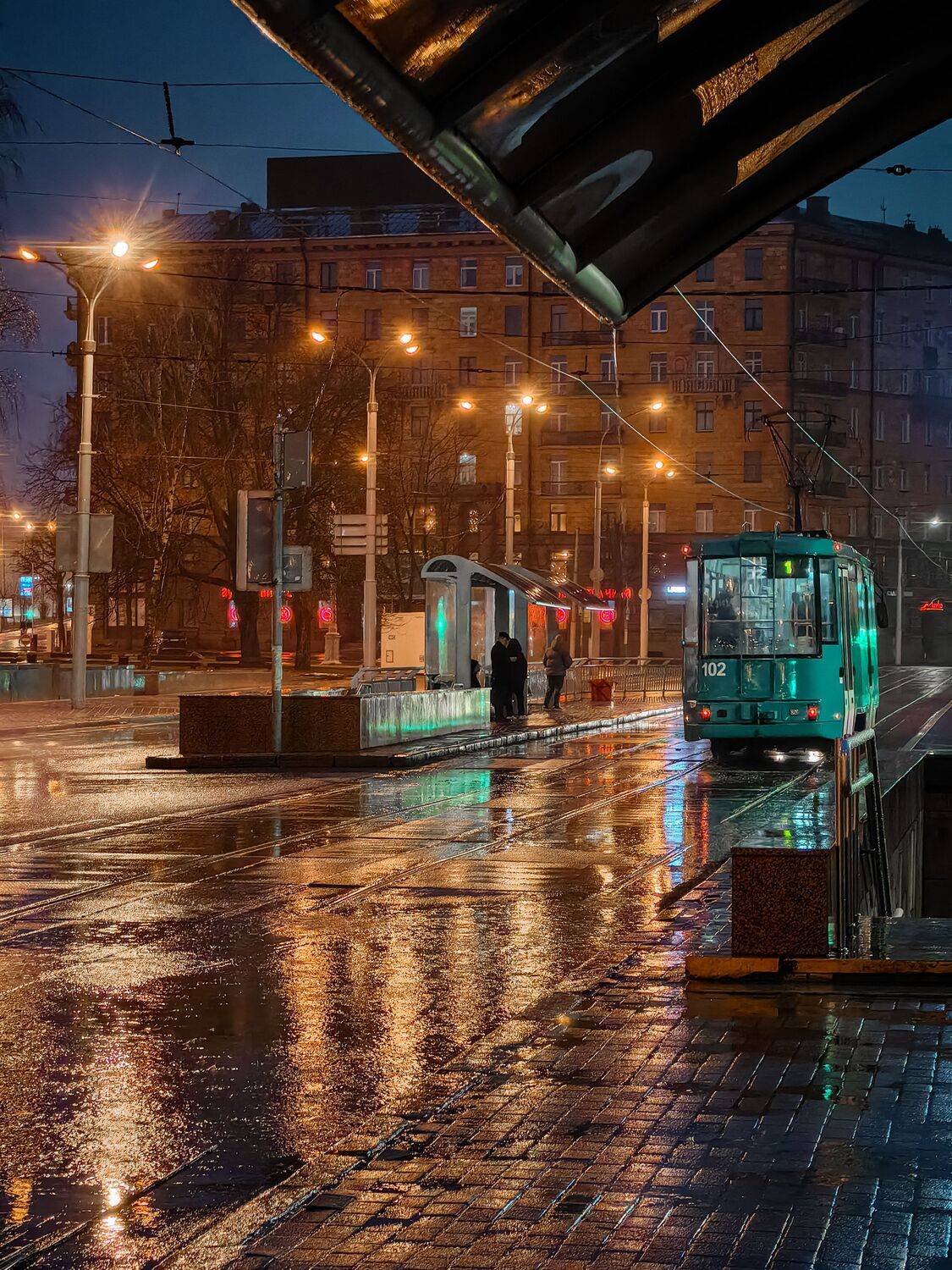 дождливое весеннее утро в Минске