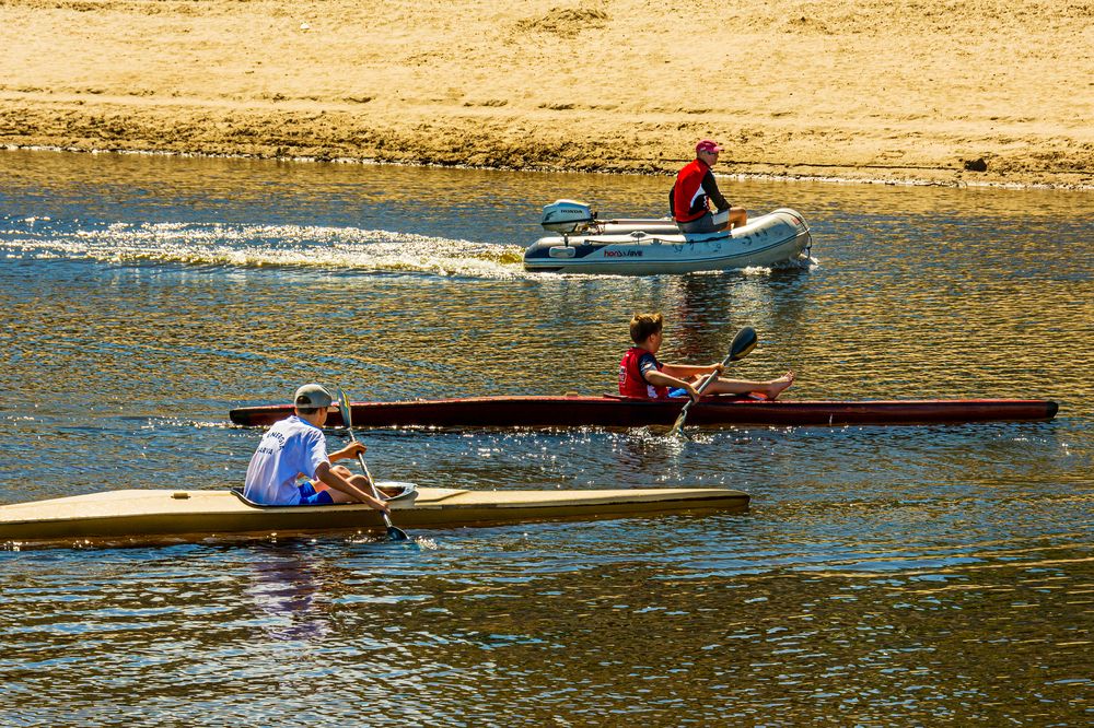 Юные байдарочники