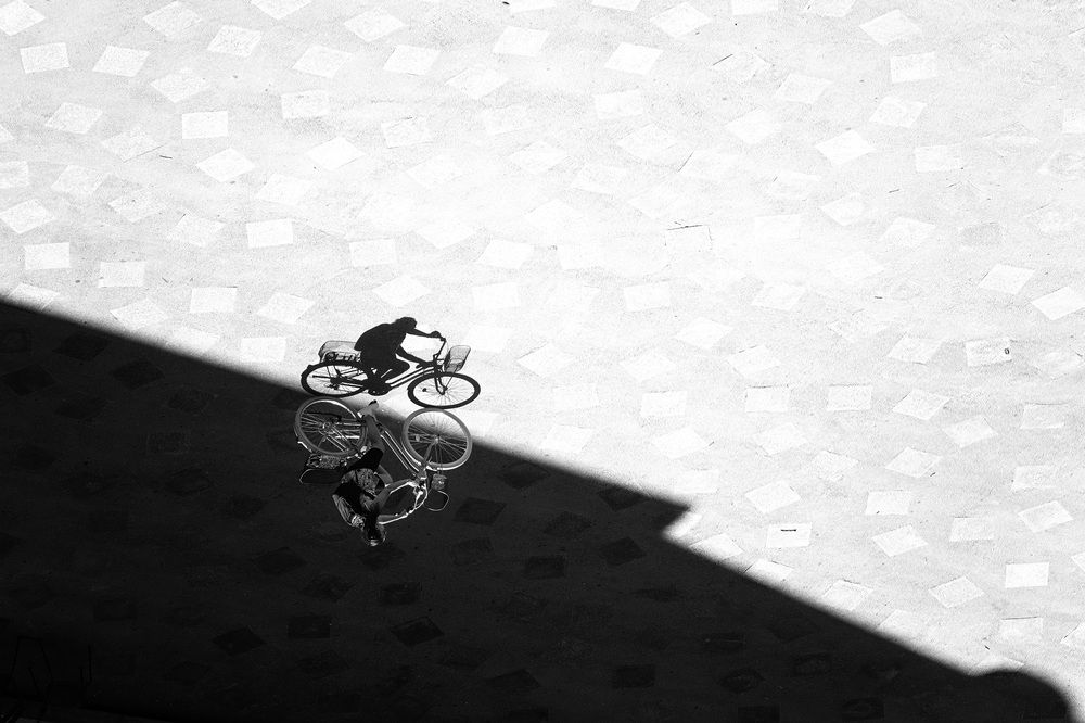 The edge of the shadow