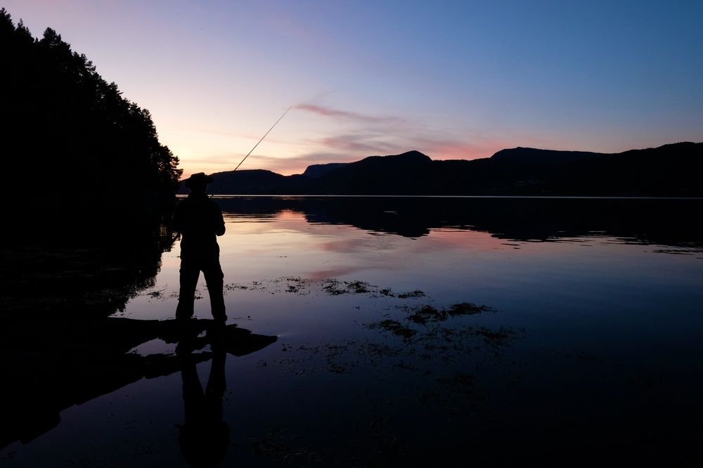 Sunset fishing