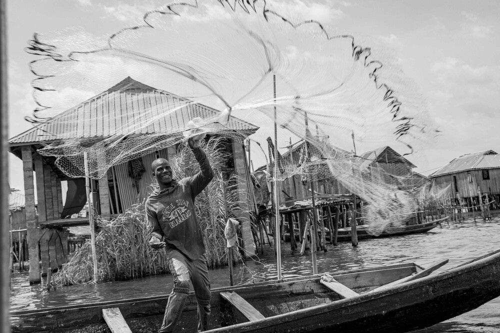 The joy of casting one\'s net, the hope of a bountiful catch