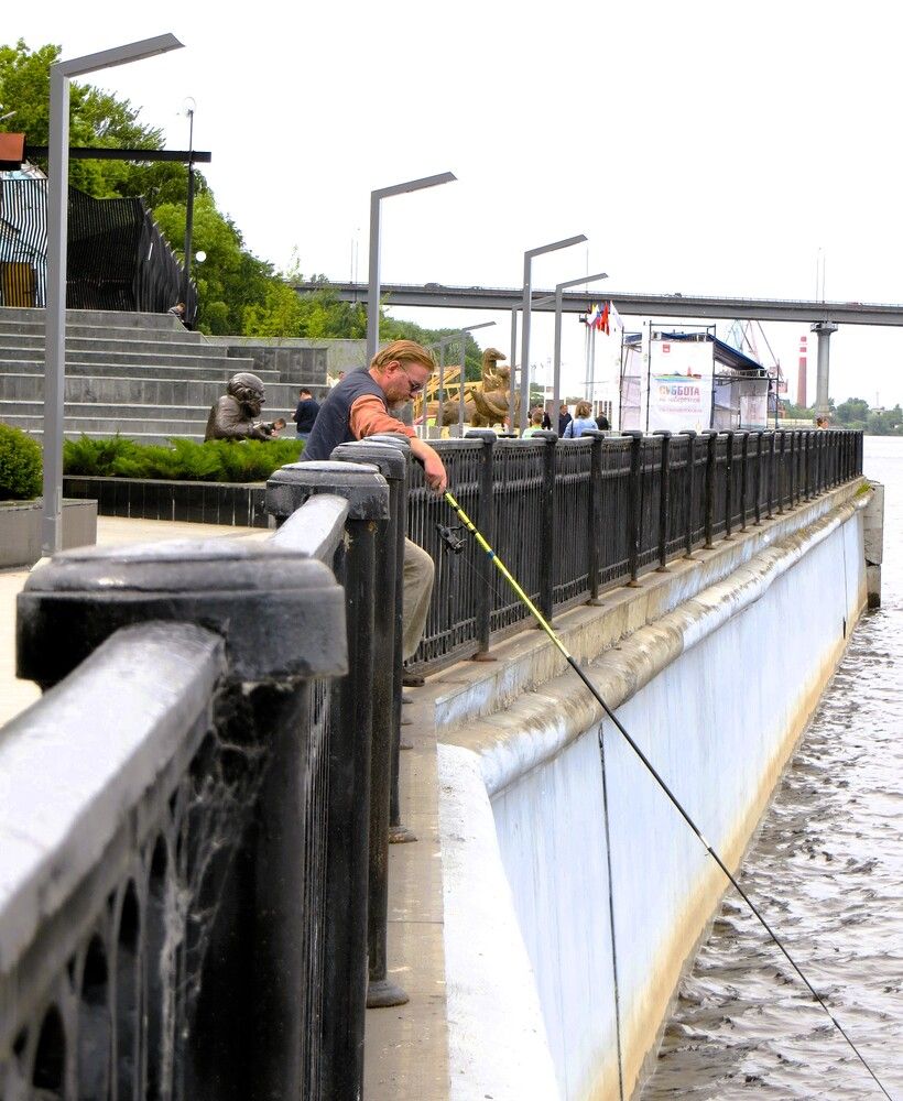 Любитель рыбалки