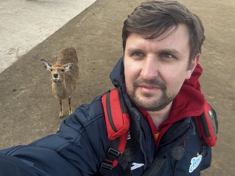 В парке Нара