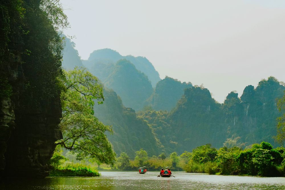 River Cruise in Trang An, Vietnam