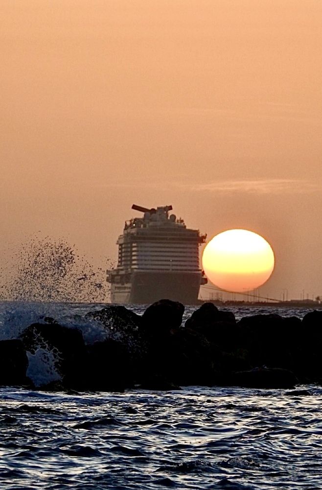 My sunset in Curaçao