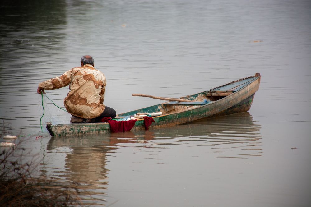 The man and his boat