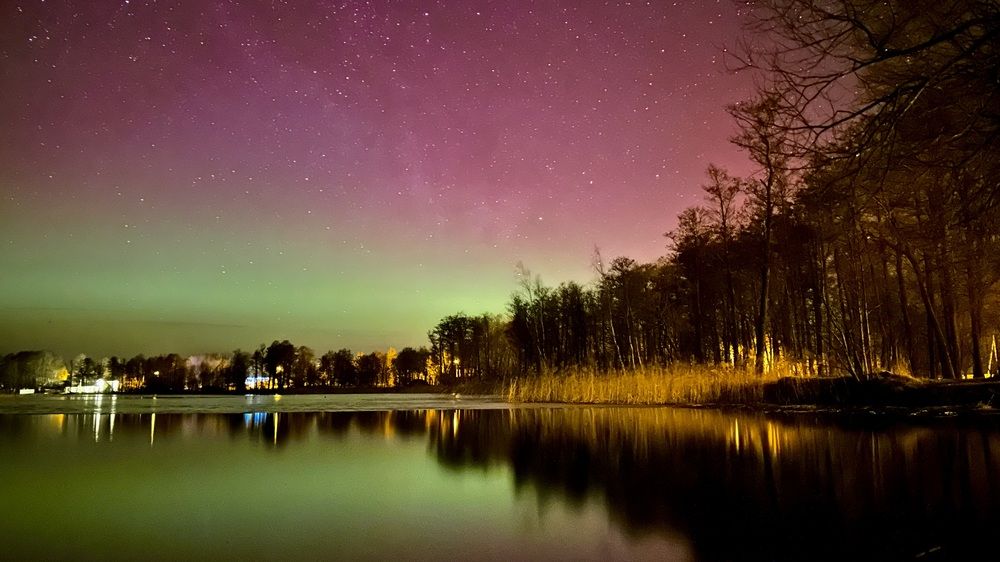 Northern Lights Over Lake Nirza