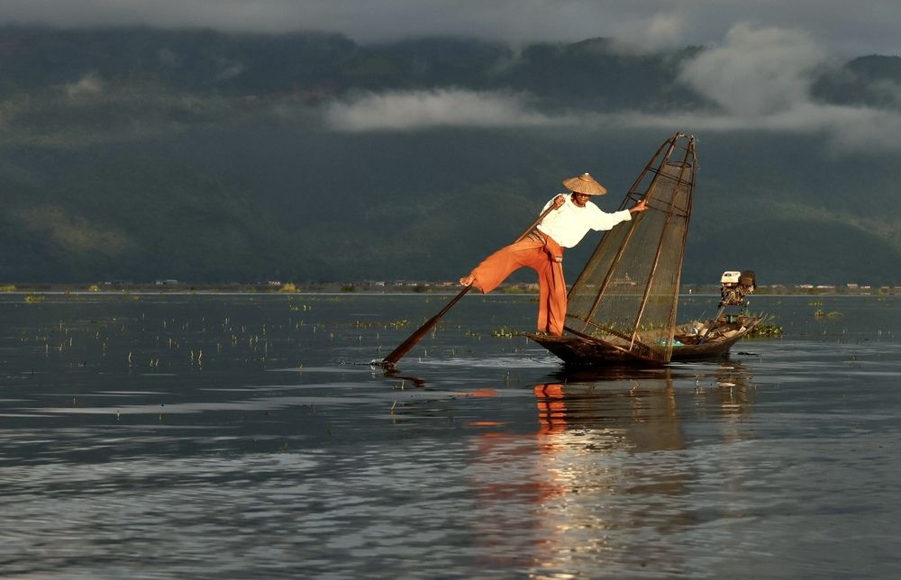 Fisherman from lake Inle (Myanmar)