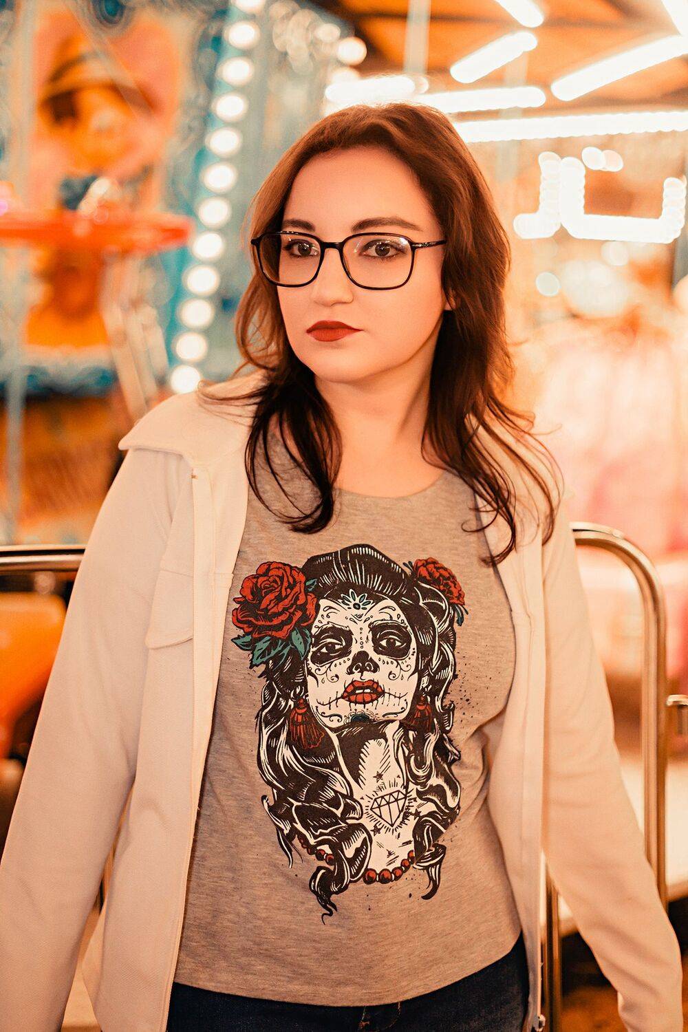 Girl at the Amusement Park Girl at the Amusement Park