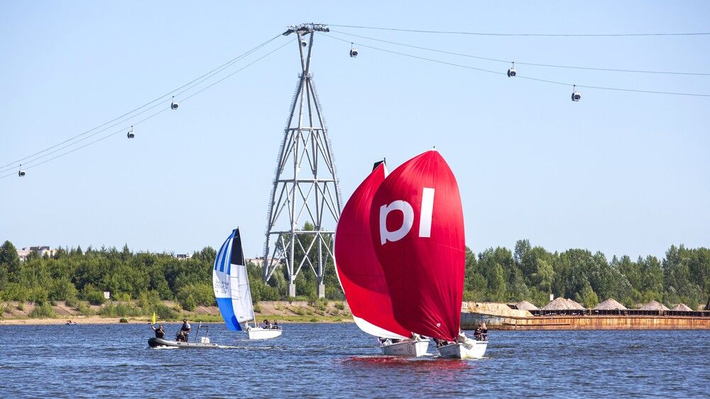 Легкий Волжский бриз в парусах