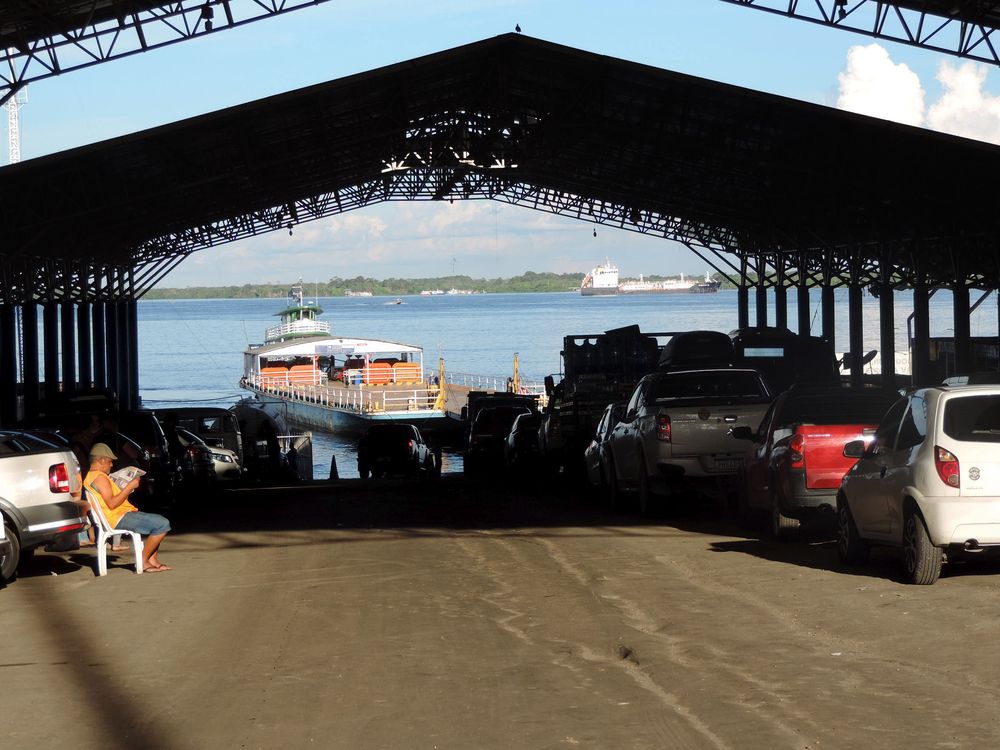Waiting for a ferryboat