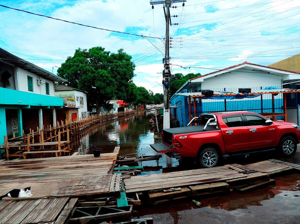 A street in Manaus, the largest city in the Amazon