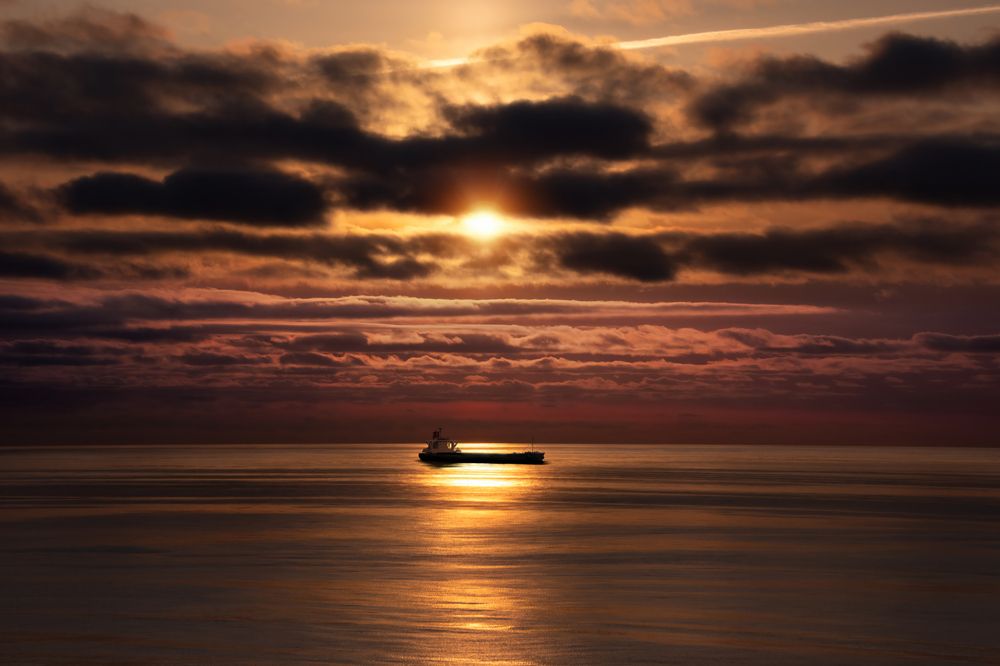 Bering Sea sunset