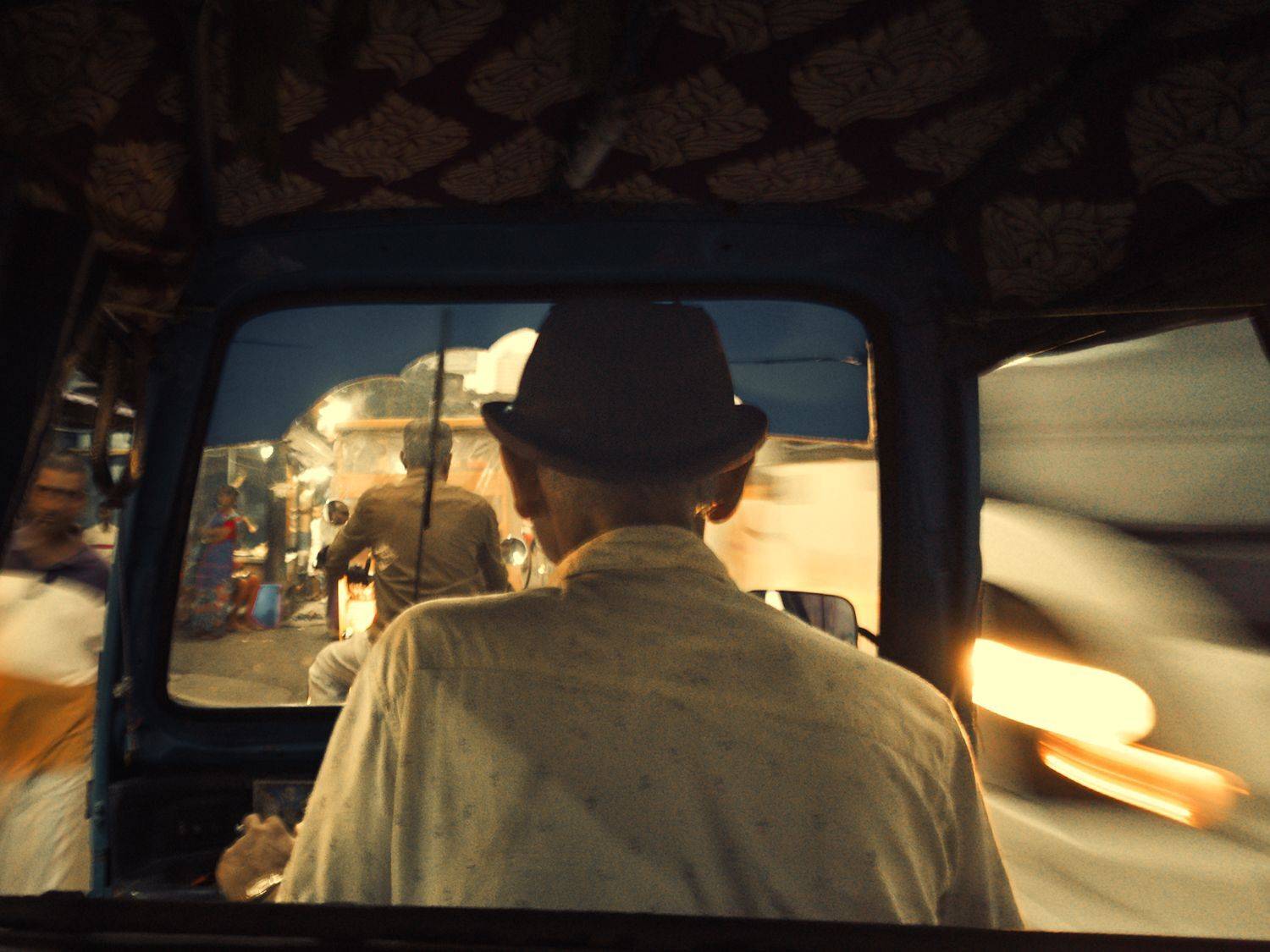 Time traveller in a tuk-tuk Time traveller in a tuk-tuk