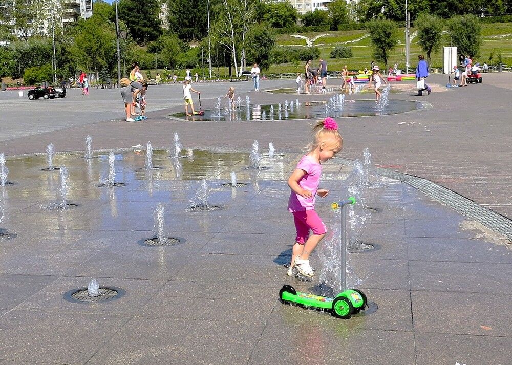 В жаркий день