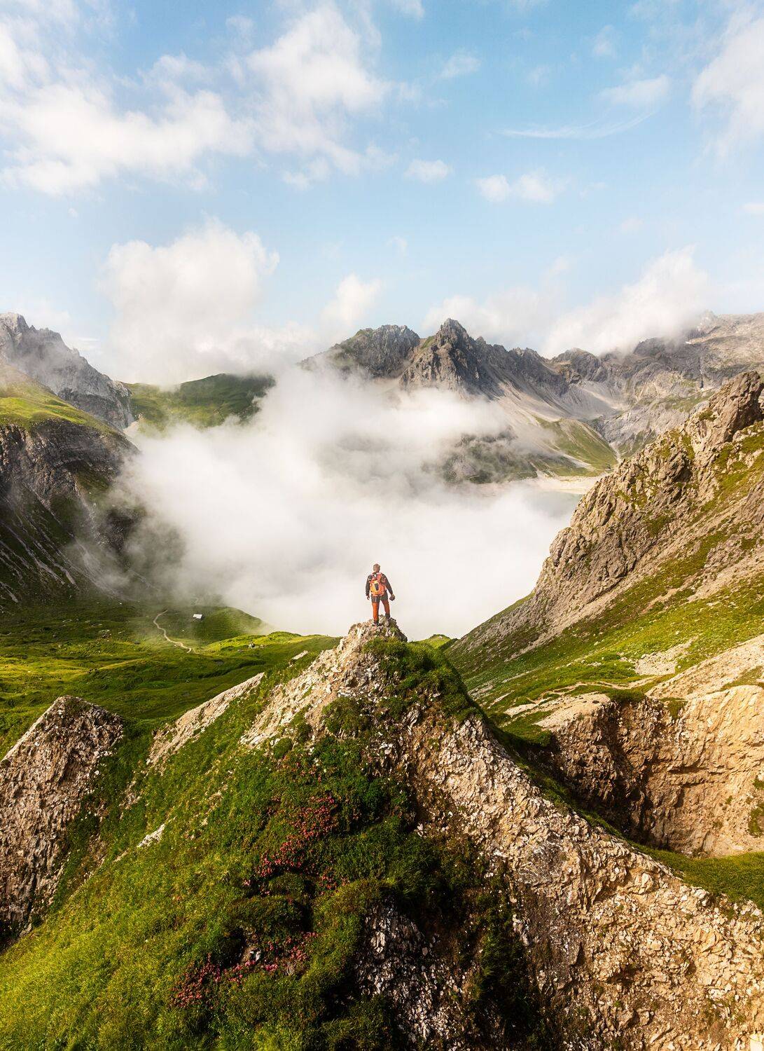 Above the sea of clouds