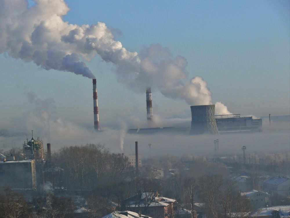 Морозный день.