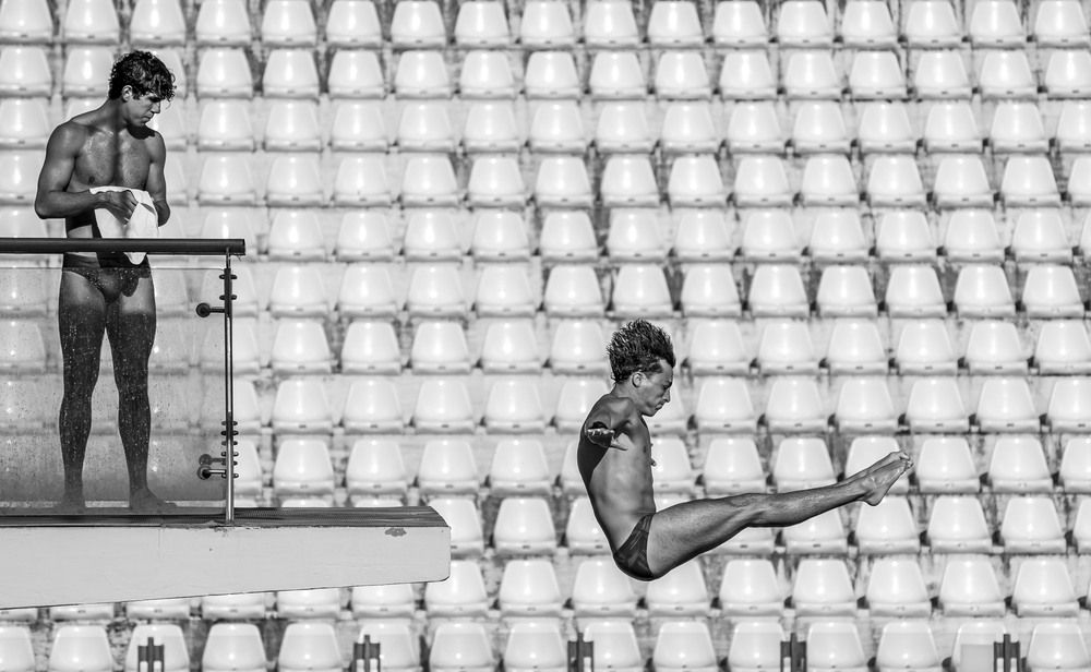 At the tip of a finger