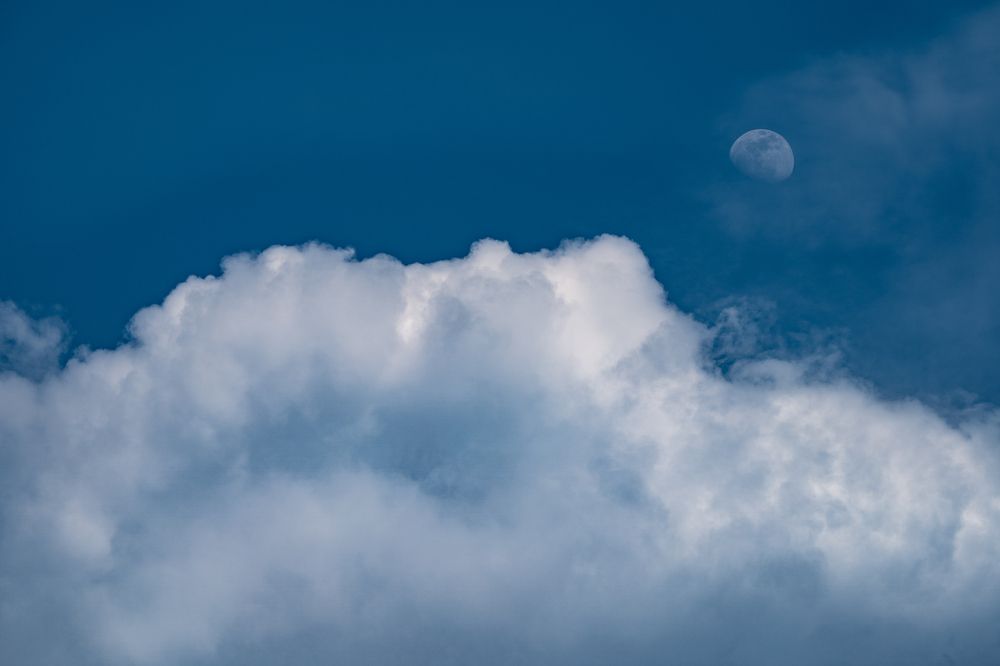 The Moon and Clouds