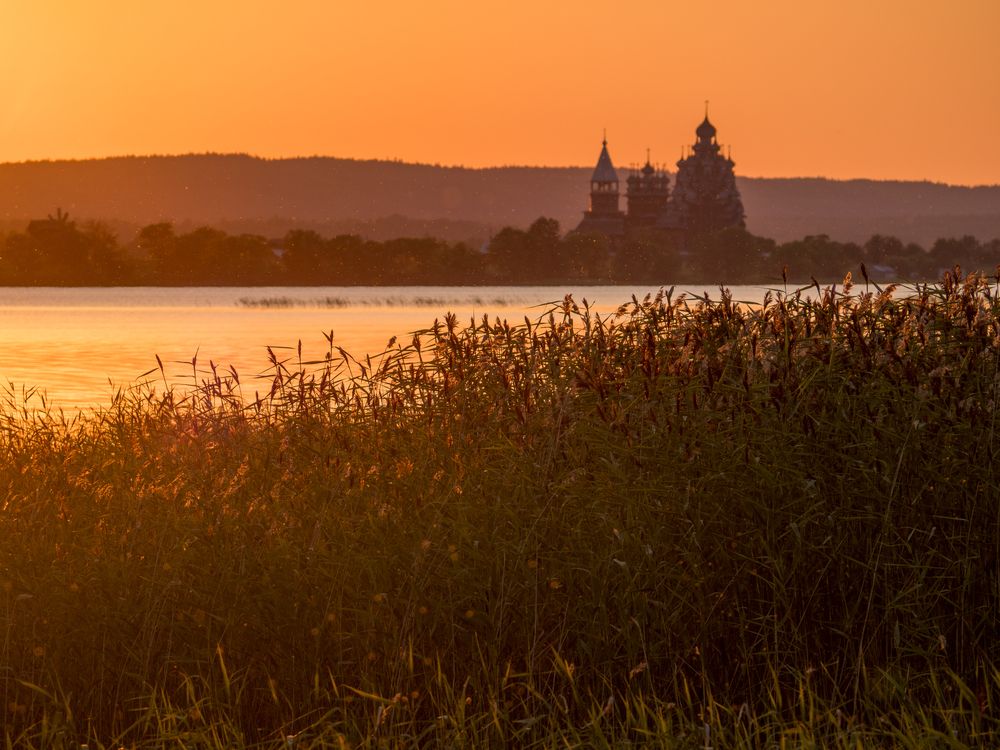 Золотой закат в Заонежье