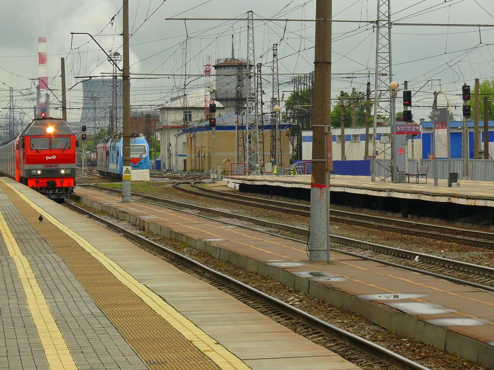 Прибытие поезда.