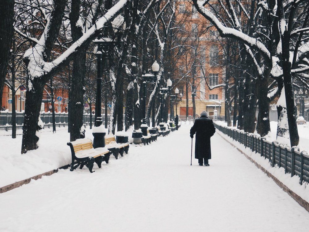 Одинокий путник.