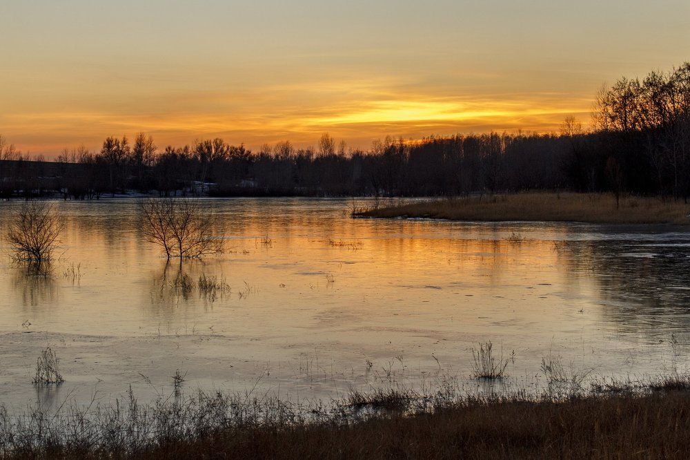 Закат на льду