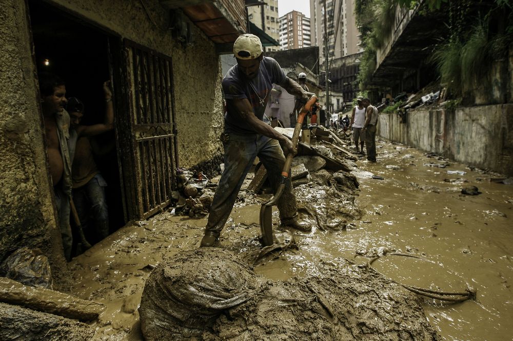 Flooding due to rain in the El Terraplen neighborhood