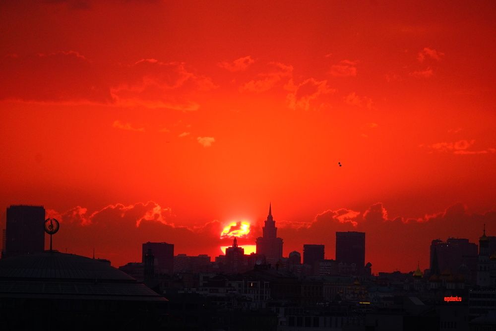 Закат в Москве