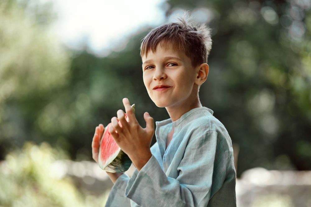 Первый арбуз.