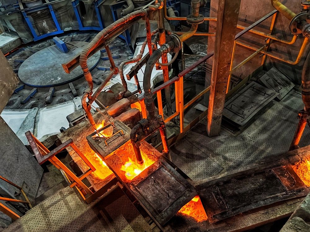 На производстве