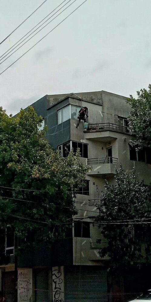 Pintando en altura
