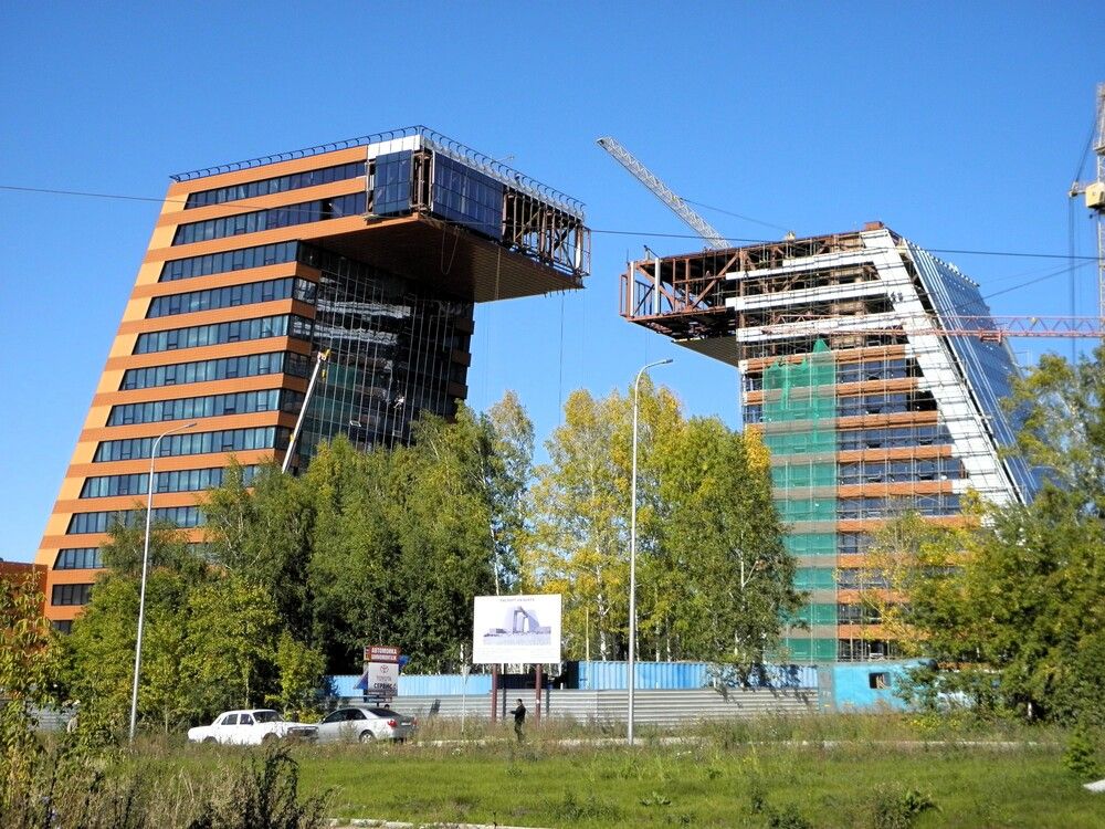 Строительство Технопарка новосибирского Академгородка