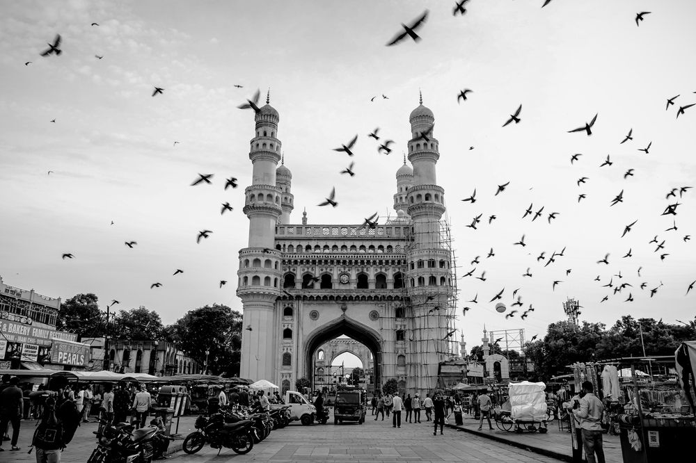 Wings over charminar