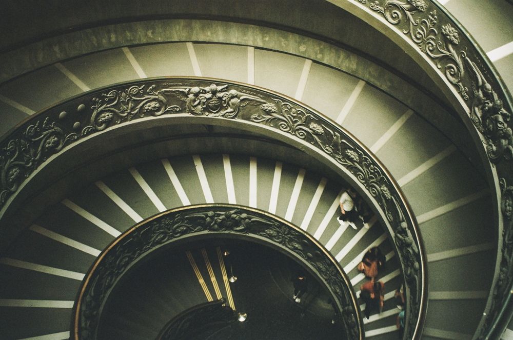 Elegance in Spiral: The Timeless Allure of a Staircase