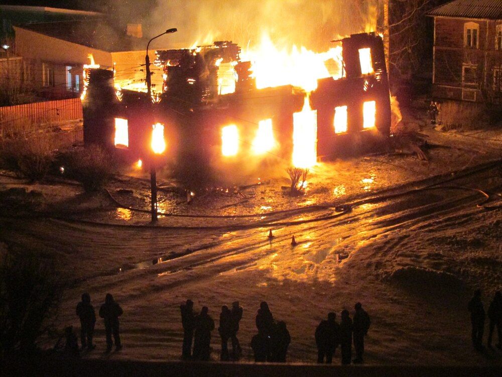 Поджёг в Невской Дубровке.