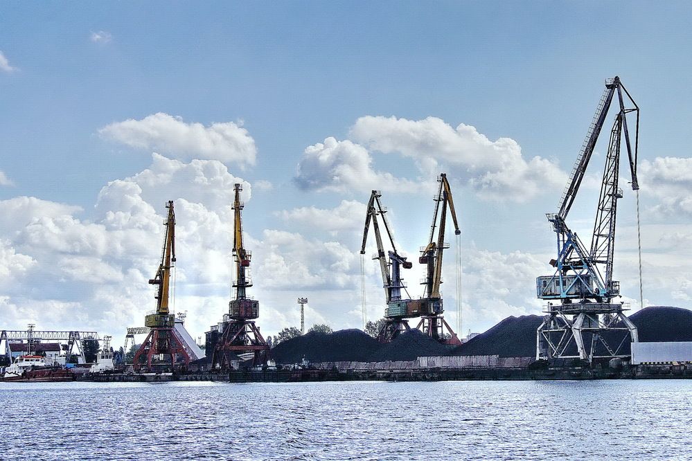 В порту Калининграда.