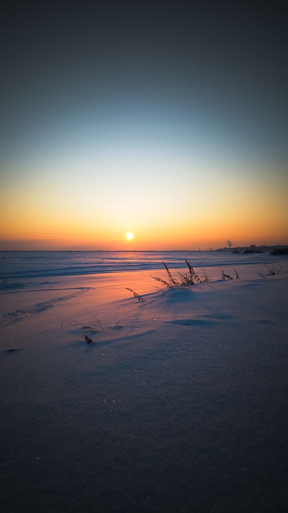 Закат на Полярном круге