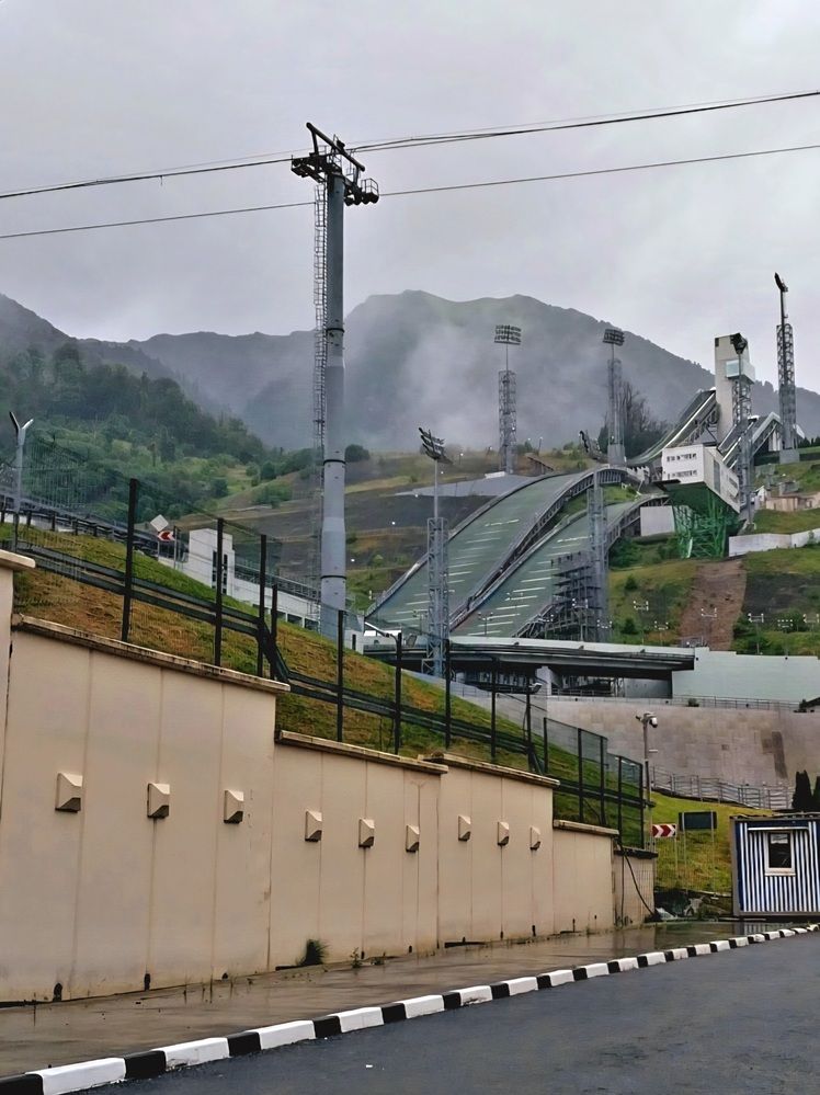 Олимпийский трамплин.