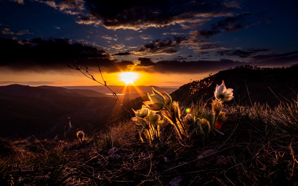 Закат на Торгашинском Хребте (Красноярск)