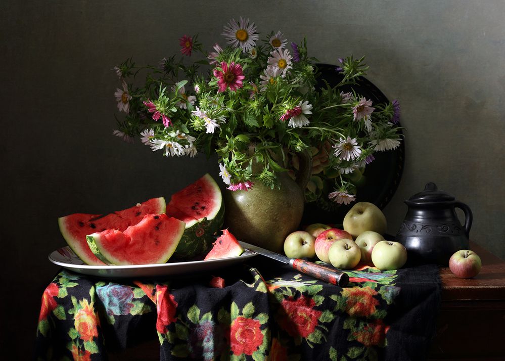 Августовская зарисовка с арбузом