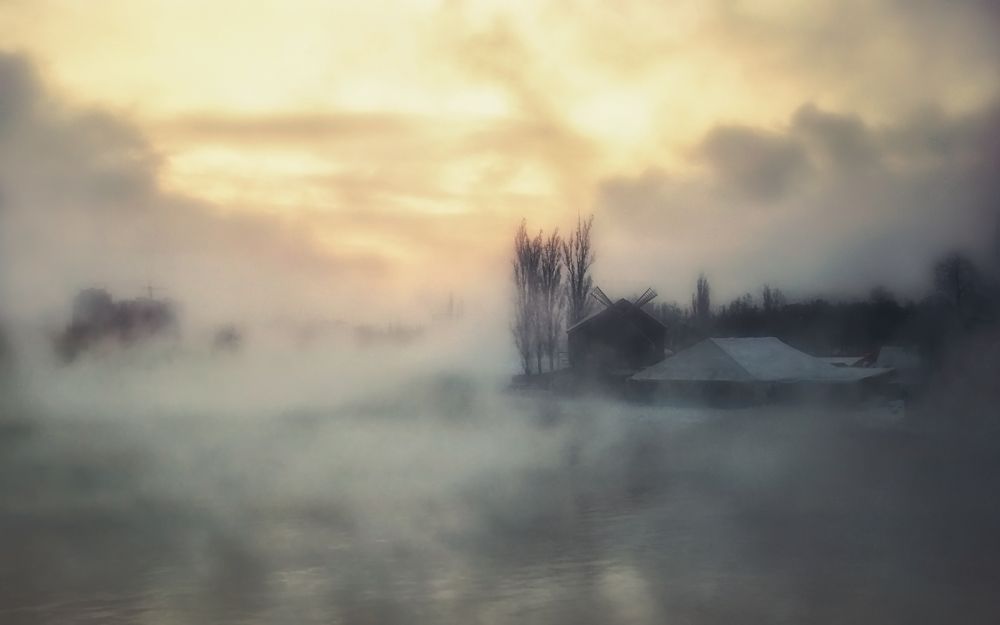 Морозный рассвет...