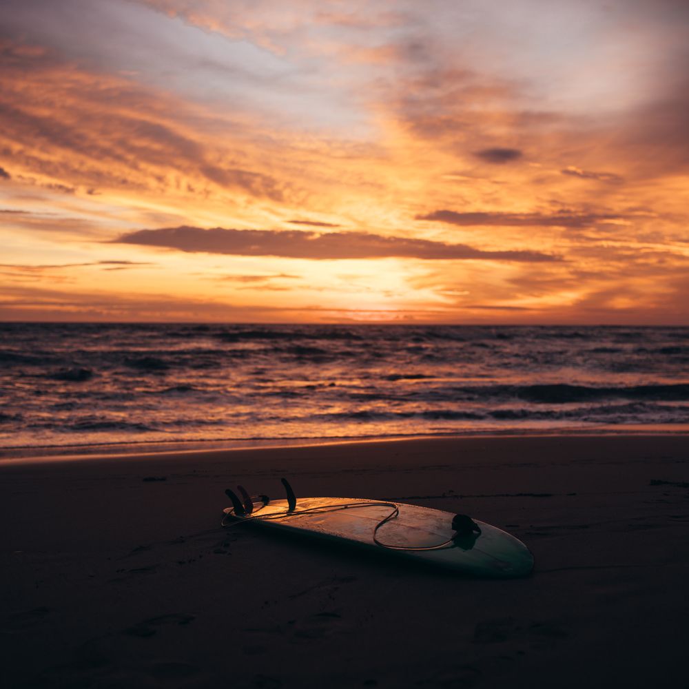 Серфинг на закате