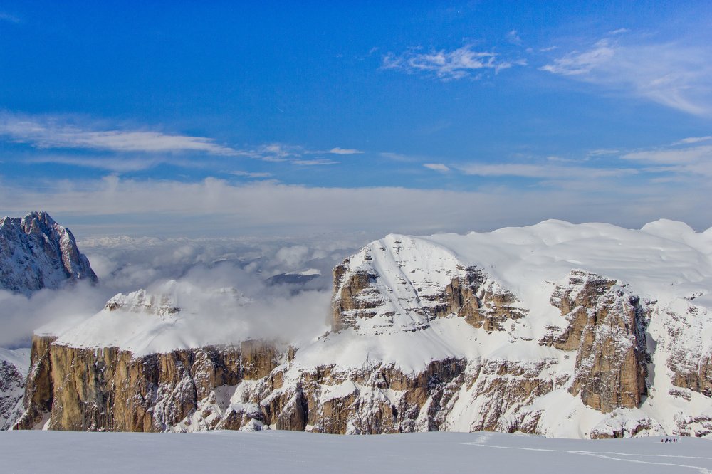 Зимние Альпы.