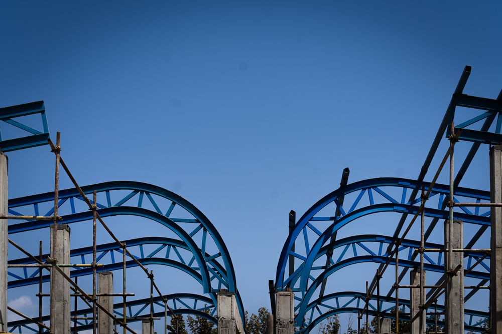 stracture and blue sky