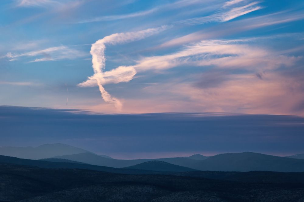 Cross sign in the sky