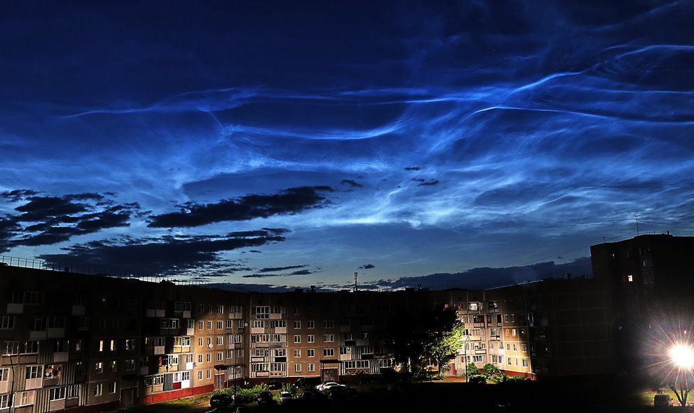 Серебристые облака в Удомле