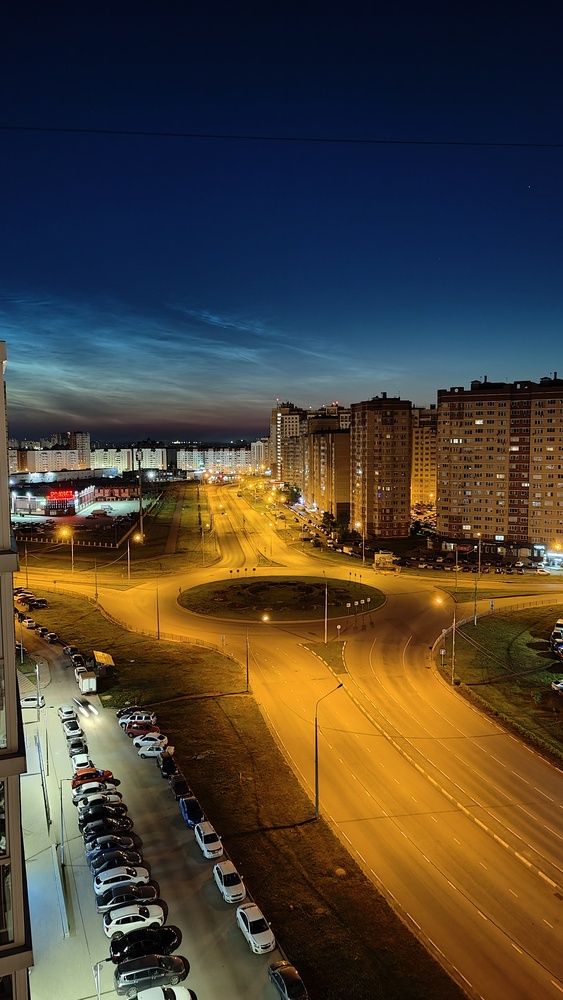 Серебристые облака над Липецком