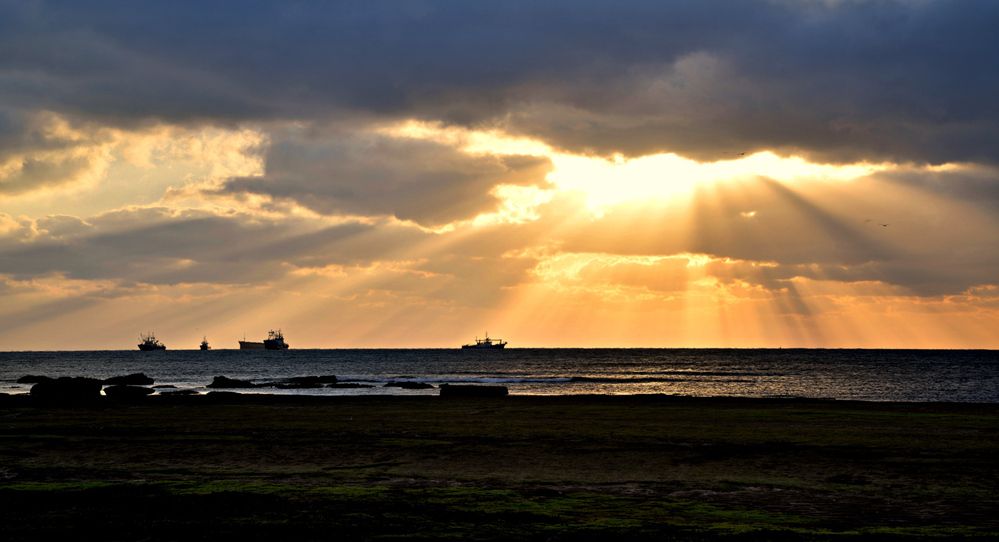 Shining through the clouds