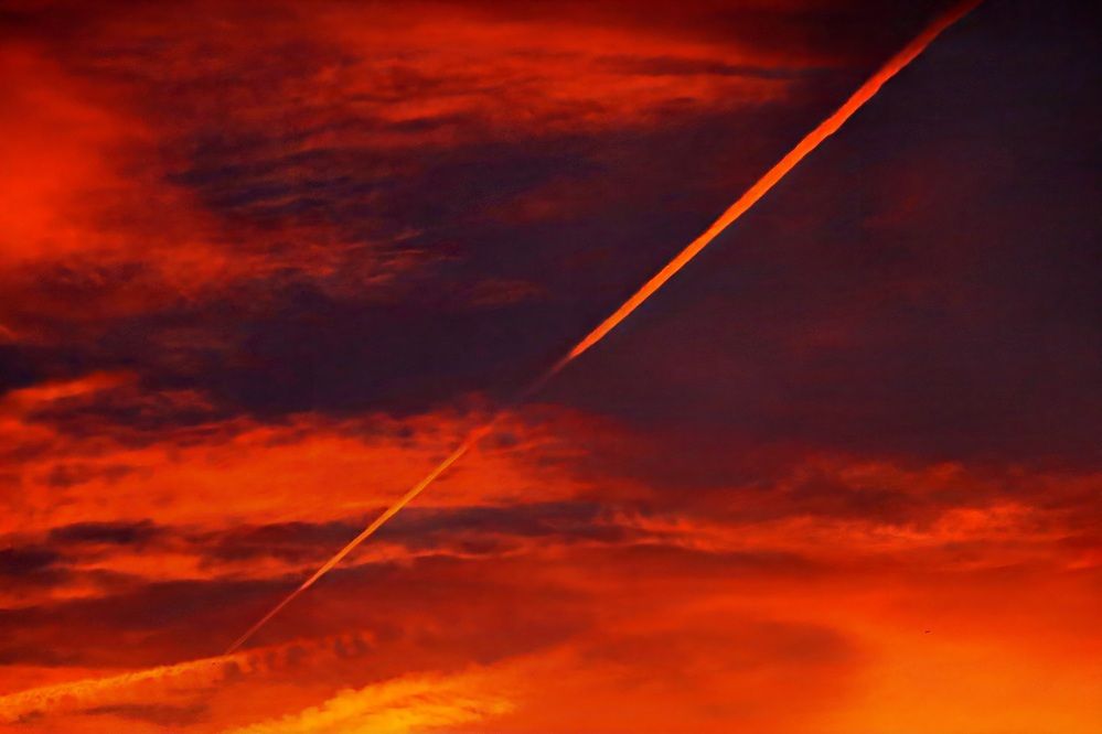 Cielo rayado.
